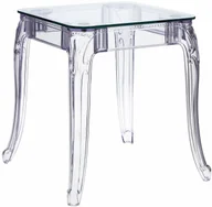 Stoły - D2.Design DESIGN Stół Ghost 62x62cm transparentny - miniaturka - grafika 1