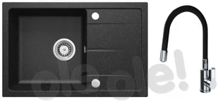 Deante Leda ZRD2113 grafitowy + bateria ZRDP2113 - Zlewozmywaki - miniaturka - grafika 2