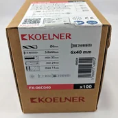Wkręty - Koelner Kołki szybki montaż fx-06C040 100szt - miniaturka - grafika 1