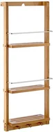 Półki łazienkowe - Relaxdays regał z 3 półkami wys. x szer. x głęb.): ok. 70 x 28,5 x 10 cm prysznicowa w łapki do zawieszenia, z 3 haczykami na ręczniki do rąk lub jako praktyczny regał wiszący do kuchni i łazienki pół 10017163 - miniaturka - grafika 1