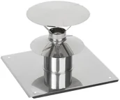 Kominki wentylacyjne - Spiroflex Wywiewka wentylacyjna NIERDZEWNA Z PŁYTĄ 60/100MM - miniaturka - grafika 1