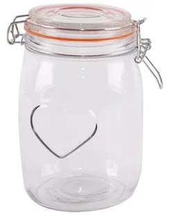 Słoik / pojemnik szklany patentowy BELA 1L SERCE 124674 - Pojemniki kuchenne - miniaturka - grafika 2