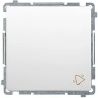 Wyłączniki światła i elektryczne - Kontakt KONTAKT_SIMON Przycisk zwierny dzwonek SIMON 54 Biały DD1A.01/11 - miniaturka - grafika 1