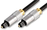 Kable - Signal Pro Pro PSG02861 Toslink optyczny kabel audio z metalową obudową, 1 m, czarny PSG02861 - miniaturka - grafika 1