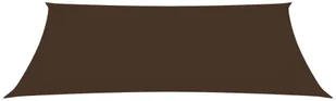 vidaXL Prostokątny żagiel ogrodowy, tkanina Oxford, 2,5x5 m, brązowy vidaXL - Parasole ogrodowe - miniaturka - grafika 4