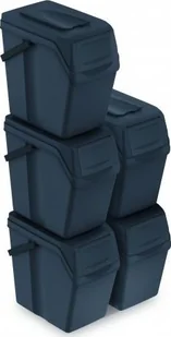 SortiBox sortownik SortiBox zestaw 5 koszy na śmieci 25l czarne ISWB25S5-S433 - Kosze na śmieci SortiBox sortownik SortiBox zestaw 5 koszy na śmieci 25l czarne ISWB25S5-S433 - Kosze na śmieci - miniaturka - grafika 1