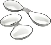 Miski i półmiski - Guzzini Miseczki na przystawki Grace 2 el. szare 23650092 - miniaturka - grafika 1