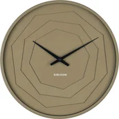 Zegary - Karlsson Zegar ścienny Layered Origami oliwkowy KA5850MG - miniaturka - grafika 1