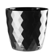 Donice - Galicja Doniczka Cristal 12 cm czarny - miniaturka - grafika 1