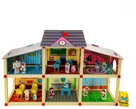 Domki dla lalek - Eurobaby ZABAWKI SZKOŁA - DOMEK DLA LALEK EBZ18H1271 - miniaturka - grafika 1