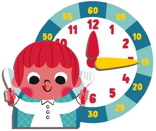 Janod Magnetyczna układanka Uczę się zegarka - Układanki dla dzieci - miniaturka - grafika 40