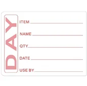 Opakowania gastronomiczne - Vogue Naklejki do przygotowanego jedzenia | 500 szt. E148 - miniaturka - grafika 1