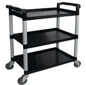 Pojemniki i kosze gastronomiczne - Vogue Wózek kelnerski 3 - półkowy | 520x1070x(H)960mm CF102 - miniaturka - grafika 1