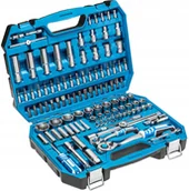 Zestawy narzędziowe - GTV Zestaw narzędzi 112szt. CrV 1/4"" 1/2"" HT1R432 - miniaturka - grafika 1