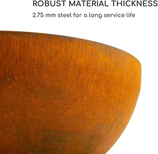 Blumfeldt Blumfeldt Savage 2.0 Rund, misa paleniskowa z grillem,  60 cm, stabilna podstawa, schowek na drewno GDI11-Sav2.0 Rund-RU - Paleniska ogrodowe - miniaturka - grafika 4