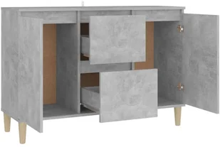 vidaXL Szafka szarość betonu 103,5x35x70 cm płyta wiórowa 806107 - Komody - miniaturka - grafika 5