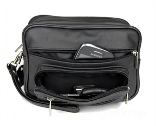 Magre (PL) Saszetka Męska Skórzana Średnia (PL) ADAM II Skóra Naturalna - Nerki - miniaturka - grafika 4