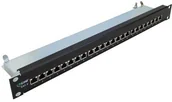 Switche - InLine 76224S Patch Panel 6, 24-krotnie 1HE, 48,26 cm (19 cali) RAL9005 Czarny 4043718076215 - miniaturka - grafika 1