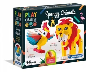 Clementoni Play Creative, zestaw kreatywny Miękkie Zwierzątka, 15284 - Klocki - miniaturka - grafika 2