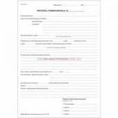 Druki akcydensowe - Firma krajewski Protokół z inwentaryzacji / wersja elektroniczna [Pu/Gm-145e] Pu/Gm-145e - miniaturka - grafika 1