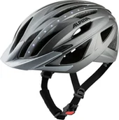 Kaski rowerowe - Alpina Haga LED Kask, srebrny 58-63cm 2022 Kaski rowerowe 9747531 - miniaturka - grafika 1