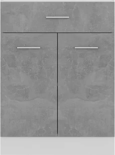 vidaXL Szafka kuchenna, szarość betonu, 60x46x81,5 cm, płyta wiórowa 801192 - Szafki kuchenne - miniaturka - grafika 12