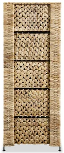 vidaXL Szafka z hiacyntu wodnego z 6 koszami 47 x 37 x 100 cm - Komody - miniaturka - grafika 5