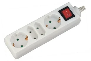 HBF v-tac 4 Gniazda z przełącznikiem V-TAC 2+2 3G 1.5MM2 X 1.5M ) Biały VT-1117 - Przedłużacze i rozgałęźniki - miniaturka - grafika 3