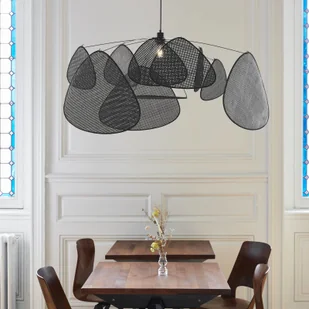 MARKET SET MARKET SET Screen XL lampa wisząca, czarna - Lampy sufitowe - miniaturka - grafika 2