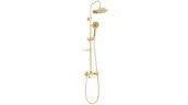 Zestawy prysznicowe - Rea P7006 Zestaw natryskowy z baterią z wylewką Luis Gold - miniaturka - grafika 1