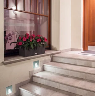 Polux LED Oświetlenie schodowe ESPO LED/3W/230V IP54 chrom matowy - Lampy ścienne - miniaturka - grafika 3