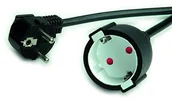 Kable - Value 19991167 kabel przedłużający do ze stykiem ochronnym, 230 V AC, 5 m Czarny 19.99.1167 - miniaturka - grafika 1