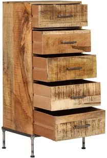 vidaXL Komoda, 45x35x106 cm, lite drewno mango - Komody - miniaturka - grafika 4