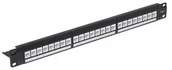 Pozostałe akcesoria sieciowe - Patch Panel Keystone PP-24/RJ-FX/6C - miniaturka - grafika 1