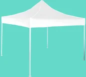 Pawilony ogrodowe - Expodom Namiot ekspresowy 3x3m  aluminiowy, Biały, Bez ścian bocznych - miniaturka - grafika 1