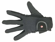 Rękawiczki jeździeckie - HKM profesjonalne rękawice jeździeckie, materiał: Nubuk (imitacja skóry), czarny 6887 - miniaturka - grafika 1