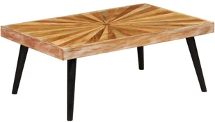 vidaXL Stolik kawowy z litego drewna mango, 90 x 55 x 36 cm - Ławy i stoliki kawowe - miniaturka - grafika 8