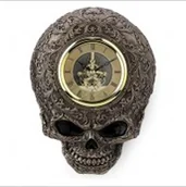 Zegary - Veronese STEAMPUNK WISZĄCY ZEGAR CZASZKA (WU77266A4) - miniaturka - grafika 1