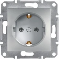 Gniazdka elektryczne - Schneider Asfora gniazdo Schuko podtynkowe pojedyncze aluminium EPH2900161 - miniaturka - grafika 1