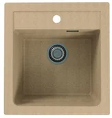 Zlewozmywaki - Alveus Atrox 20 Zlewozmywak granitowy jednokomorowy 50x47 cm beżowy 1131988 - miniaturka - grafika 1