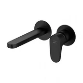 Baterie umywalkowe - CERSANIT CERSANI S951-296 BATERIA UM PODTYNKOWA INVERTO Z BOKSEM CZARNY +UCHW ZŁOTY - miniaturka - grafika 1