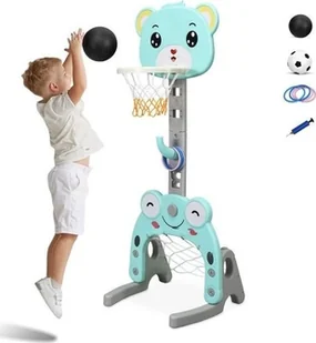 Kosz*** Costway do koszykówki z bramką 3w1 miś TY326530 - Koszykówka Kosz*** Costway do koszykówki z bramką 3w1 miś TY326530 - Koszykówka - miniaturka - grafika 1