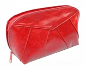 Kosmetyczki, organizery i kuferki - ŻAKO (PL) Wytrzymała Skórzana Kosmetyczka Półokrągła ŻAKO (PL) Średnia Skóra Naturalna - miniaturka - grafika 1