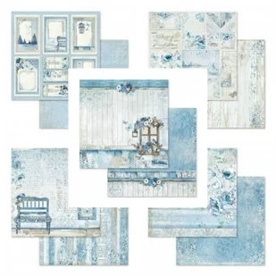 Stamperia Zestaw papierów do scrapbookingu 30,5x30,5 cm BLUE LAND SBBL47 - Scrapbooking - miniaturka - grafika 3