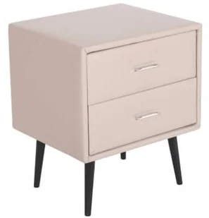 Beliani Zestaw mebli do sypialni ekoskóra 160 x 200 cm beżowy ESSONNE - Łóżka - miniaturka - grafika 8