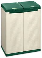 Kosze na śmieci - Terry 43560  ECO CAB 2 szafa, 2 drzwi, zielony 43560 - miniaturka - grafika 1