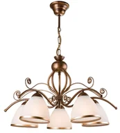 Lampy sufitowe - Lamkur Żyrandol na łańcuchu RETRO II 5xE27/60W/230V - miniaturka - grafika 1