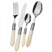 Zestawy sztućców - Bugatti Italy ALADDIN - 49 cz zestaw sztućców kolor perłowy kośc słoniowa / drewniana skrzynia ALCAM-W4265 [11869243] - miniaturka - grafika 1