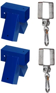 Just Fun ZESTAW 2+2 łączniki do belki 90x90mm 100 + obejmy - Place zabaw - miniaturka - grafika 2