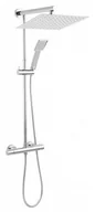 Zestawy prysznicowe - Ferro TREVI SQUARE zest. natryskowy z bat. term. TRV7U - miniaturka - grafika 1